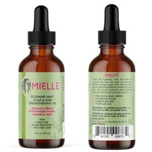 Mielle Rosemary and Mint Scalp & Hair Strengthening Oil - Full Size 2 fl oz. NEW
